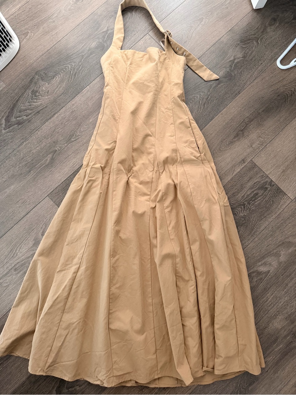 Women's Halter Dress in Tan